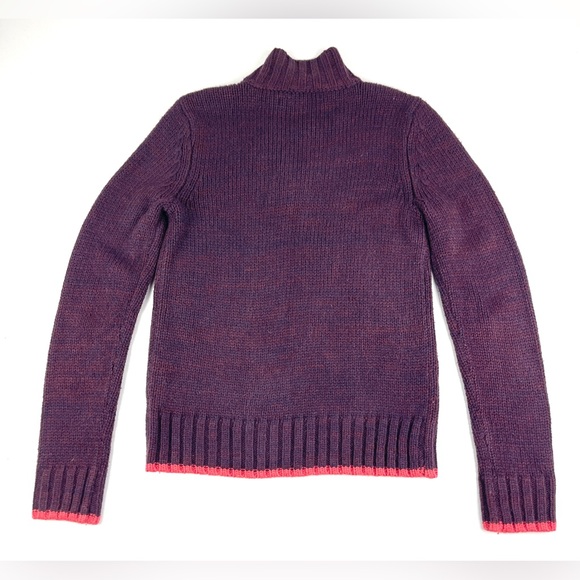 Women’s Prince & Fox Burgundy Long Sleeve Sweater Size Medium - Picture 2 of 4